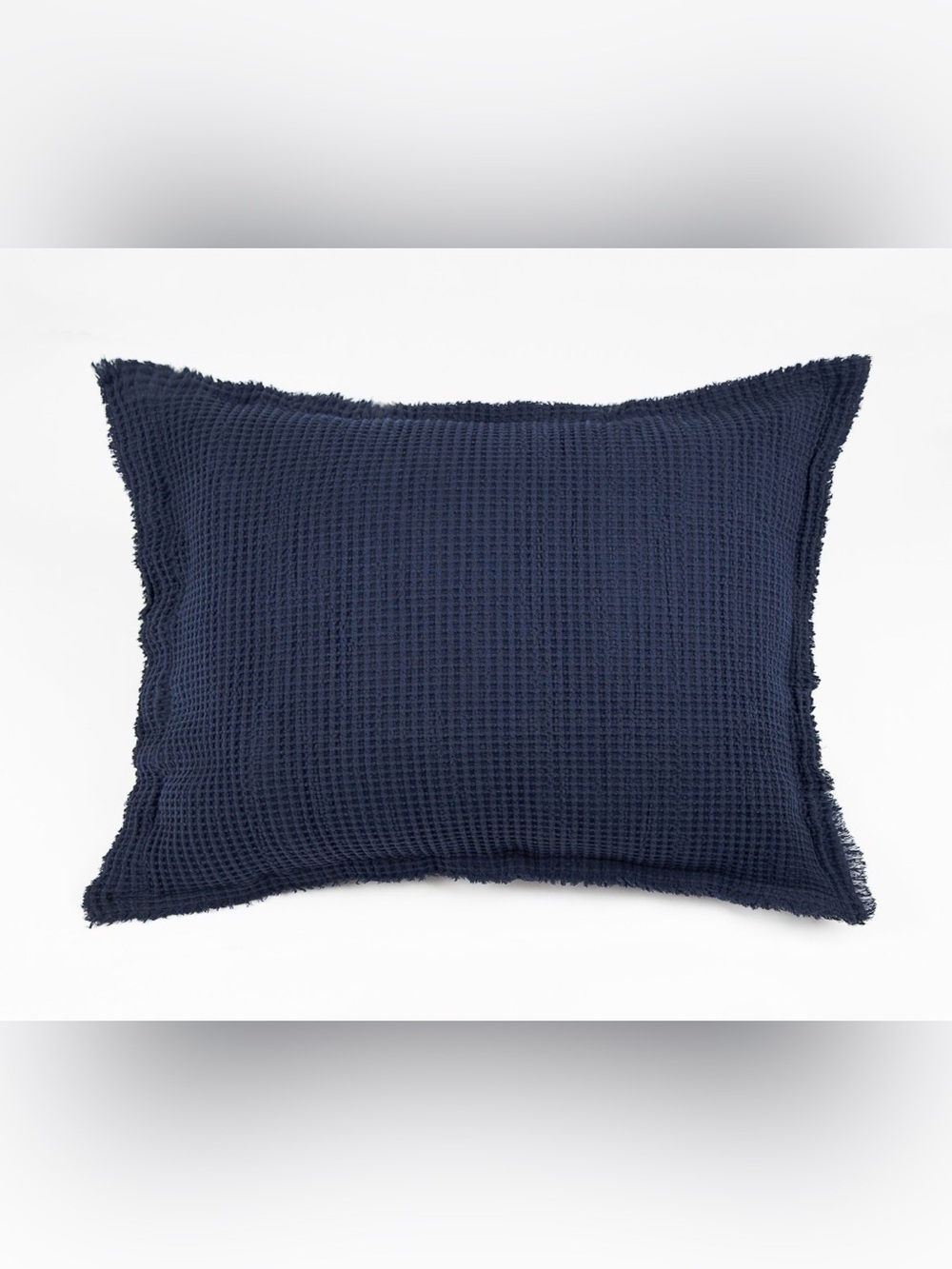 Amity Home Waffle Knit Standard Sham- Navy